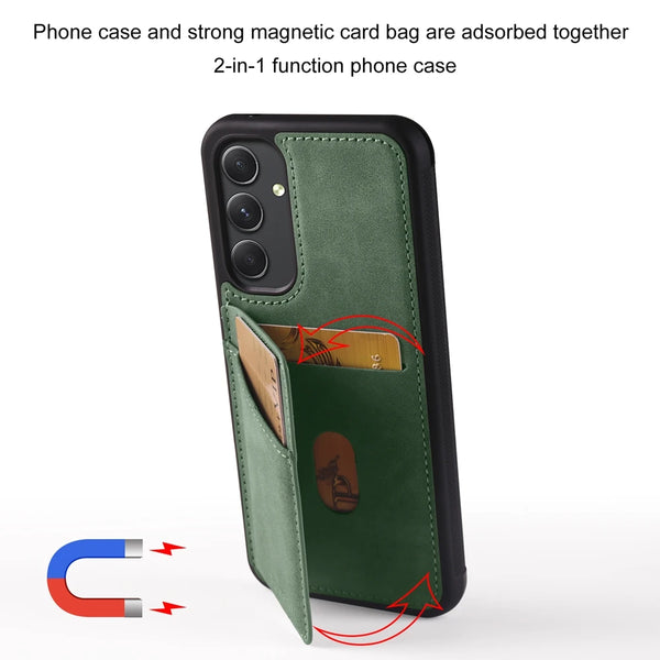 Leather Case For Samsung Galaxy A14 A15 A16 A17 A54 A55 A56 A34 A35 A36 A54 A55 A56 4G 5G Card Slots Cards Holder Phone Cover