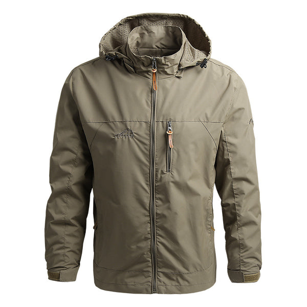 Mountaineering Shell Jacket Windcheater Outdoor Sports Jacket Men's Clothing
