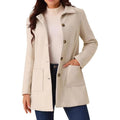 Double-breasted Long-sleeve Lapel Wool-lined Casual Coat