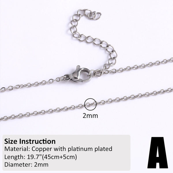 Copper-plated 18k Gold DIY Hip-hop All-match Chain Necklace