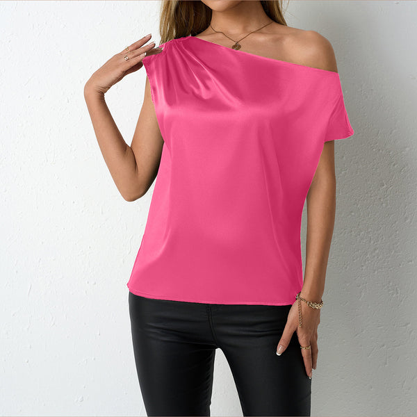 SpringSummer Satin Blouse For Women