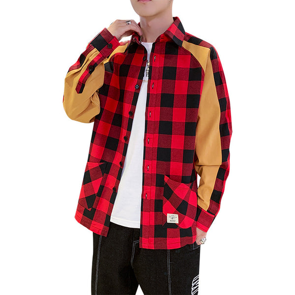 Men's New Fashion Plaid Shirt For Autumn And Winter