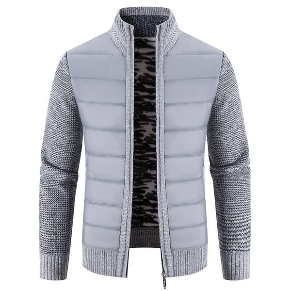 Men's Cardigan Sweater Stand Collar Sweater Coat