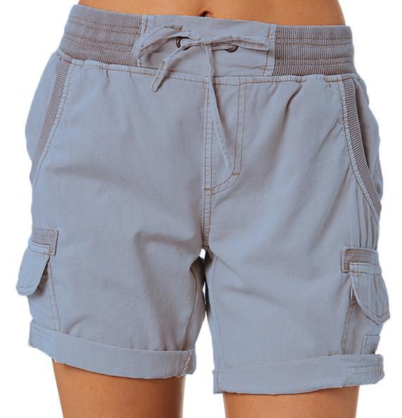 Women's Cargo Shorts With Pockets Casual High Waist Drawstring Pants