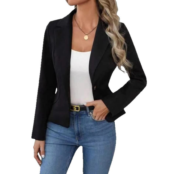 High-end Solid-color Womens Blazer