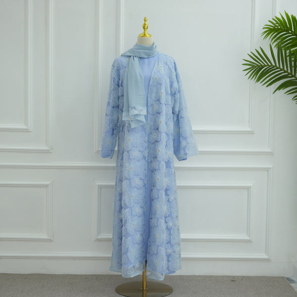Stylish Casual And Elegant Floral Beaded Cardigan