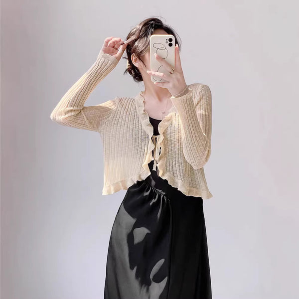 Outfit With A Slip Dress A Sun-protective Shirt