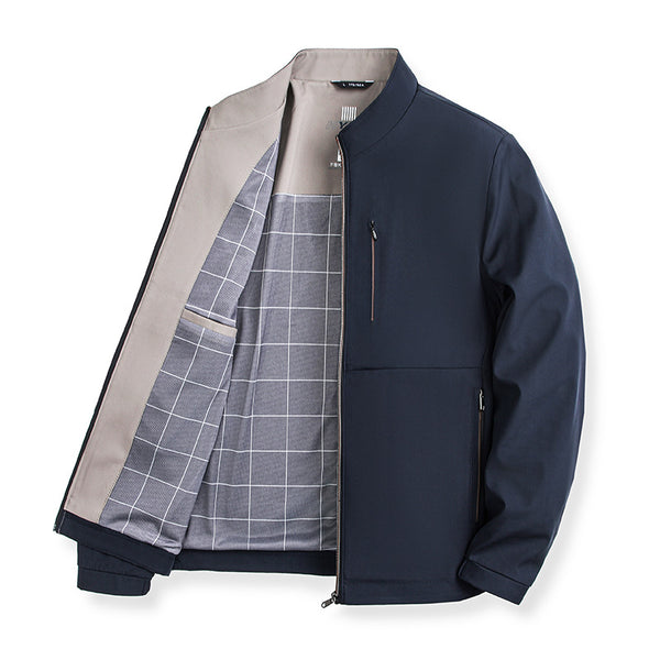 Men's Solid Color Jacket High-grade Trendy Casual