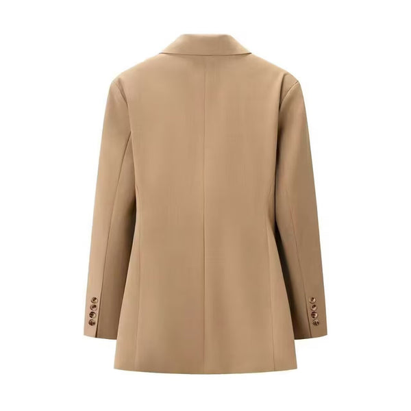 Handmade European And American-style Womens Fashion Casual Versatile Slim-fit Blazer