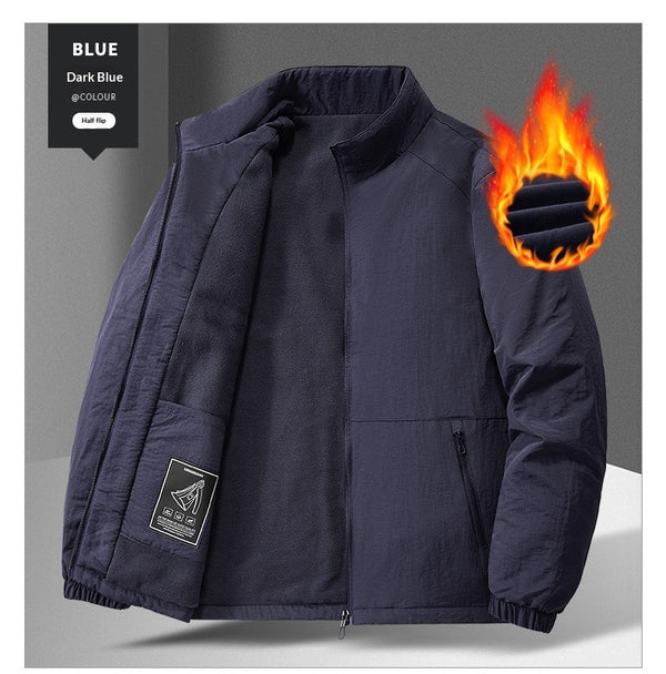 Mens Casual Padded Stand-collar Sports Jacket