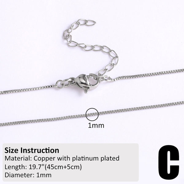Copper-plated 18k Gold DIY Hip-hop All-match Chain Necklace