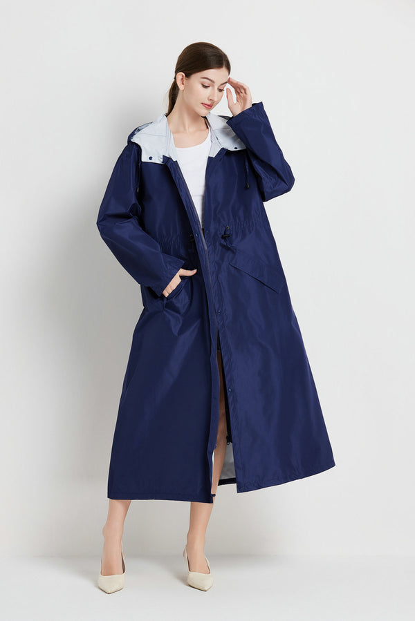 Womens Mid-length Trench Coat Raincoat