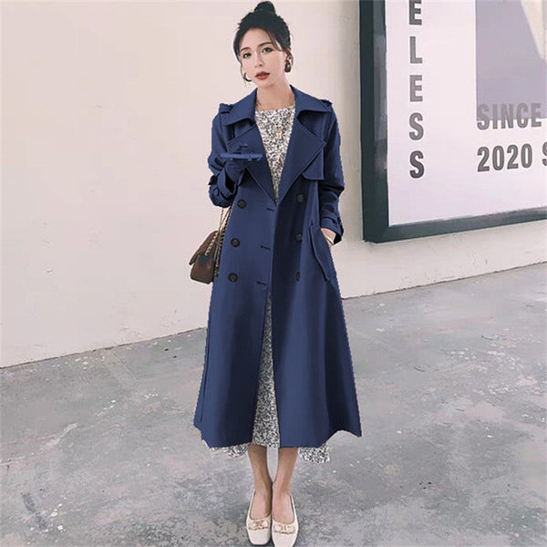 British-style Trendy Khaki Trench Coat