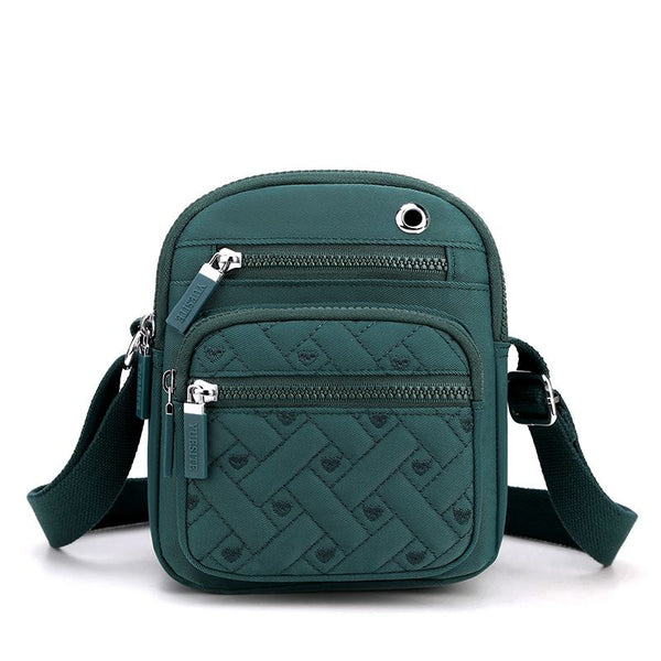 Solid Color Minimalism Crossbody Nylon Canvas Bag