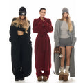 Skin-friendly Fleece Fluffy And Soft Knit Three-Piece Set