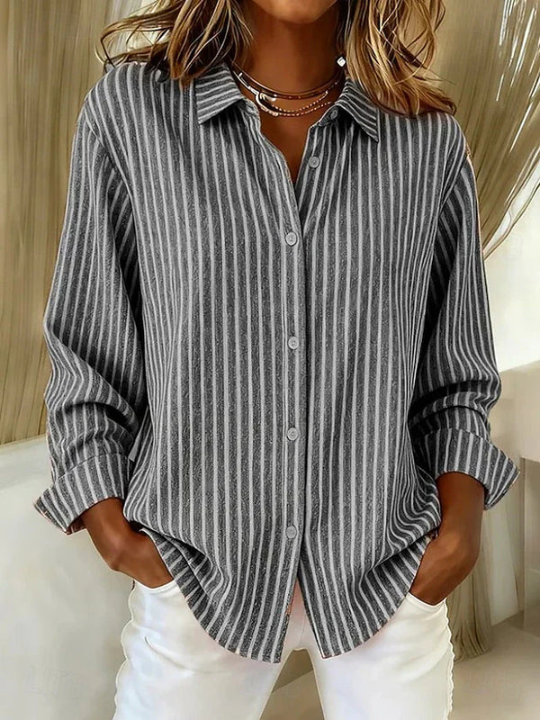 Willowbrook Plaid Long Sleeve Work Blouse