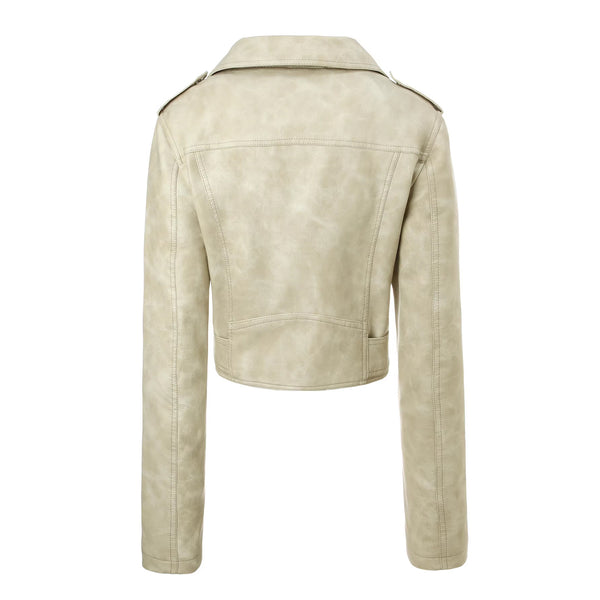 Women's PU Leather Biker Jacket