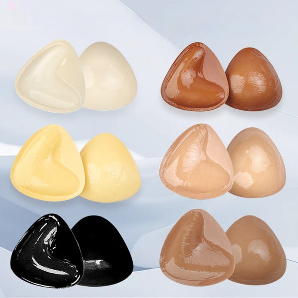 Double Sided Adhesive Sticky Bra Inserts Push Up Thick Sponge Breast Lift Pads Women Swimsuit Bikini Cup Enhancer