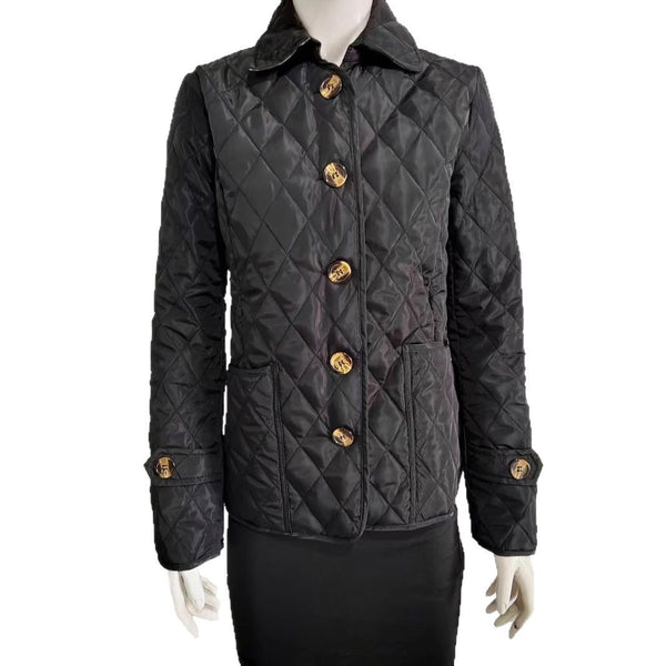 Women's Slim-Fit Diamond-Quilted Cotton Padded Jacket