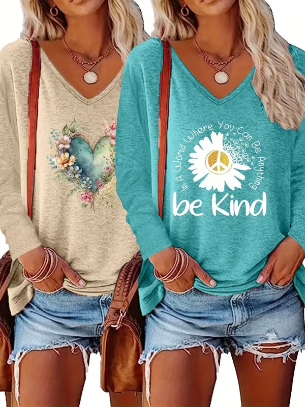 Packaged Women's Short-sleeve And Long-sleeve T-shirts