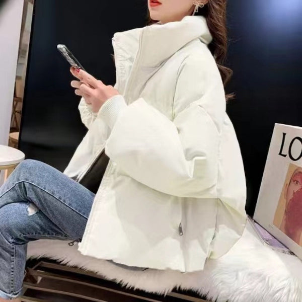 Short Loose-fitting Puffer Jacket For Petite Frames