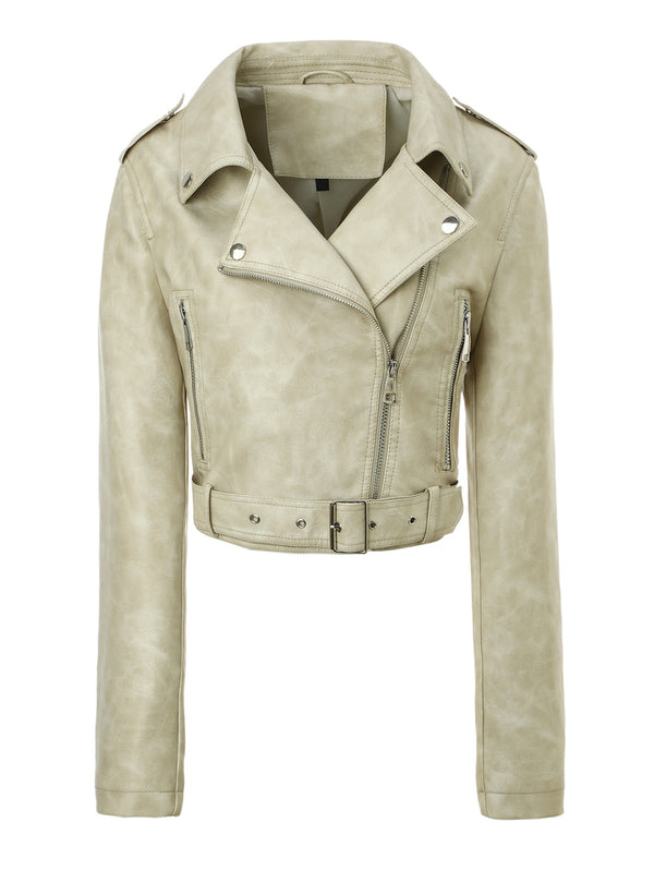 Women's PU Leather Biker Jacket