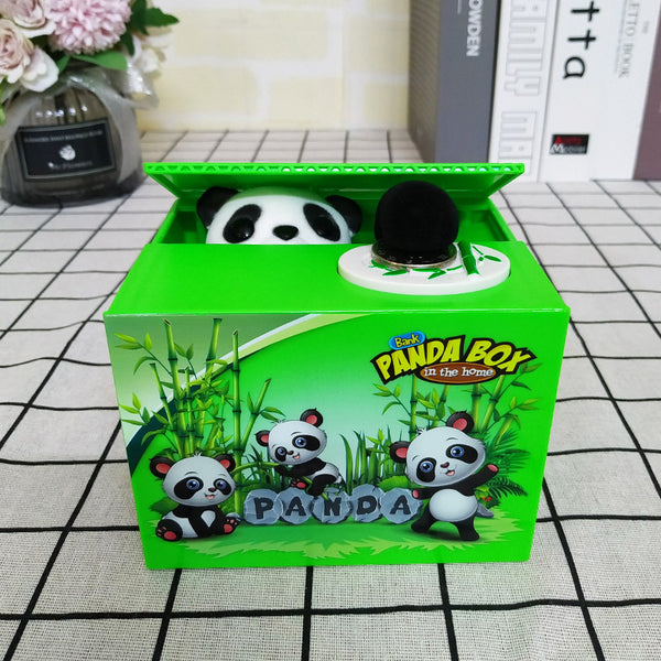 Money-Stealing Panda Piggy Bank  Creative Electric Piggy Bank Savings Challenge Children's Birthday Gift Toy