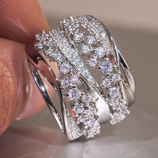 Geometric Design Korean-style Women's Ring