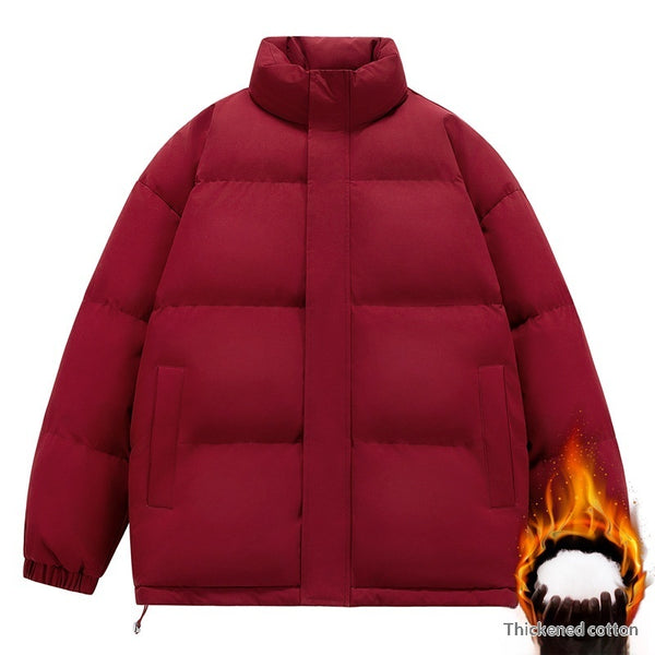 Men's Fashionable Stand-Neck Thickened Cotton-Padded Jacket