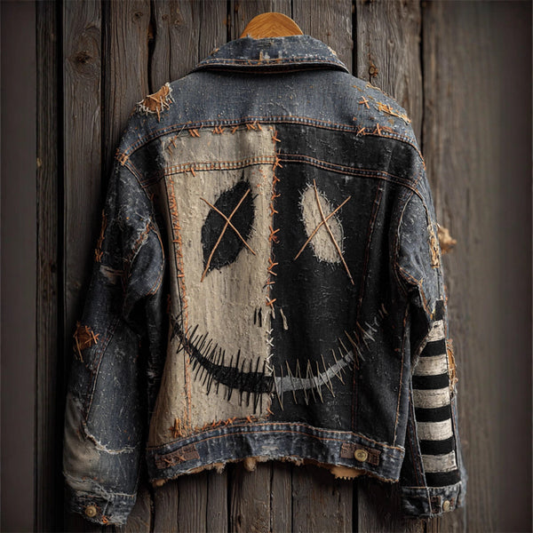 Autumn Retro Washed Long-Sleeve Denim Jacket