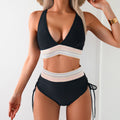 Women's Deep V-Neck Backless Sexy Bikini Swimsuit