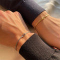 Simple Knotted Bracelet Ins Stainless Steel Lightweight Unisex Minimalist Jewelry