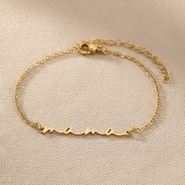 Letter Pendant Bracelet Sophisticated And Versatile Jewelry