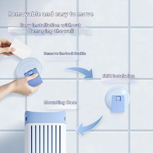 Squirt Whale Toilet Brush 360-Degree Cleaning Brush With Silicone Head Hanging Hole Design Wall-mounted Toilet Brush
