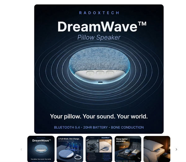 Pillow Speaker For Bedroom Sleeping Multi-functional Bluetooth Music Audio With White Noise Immersive Sleep Perfect GIft