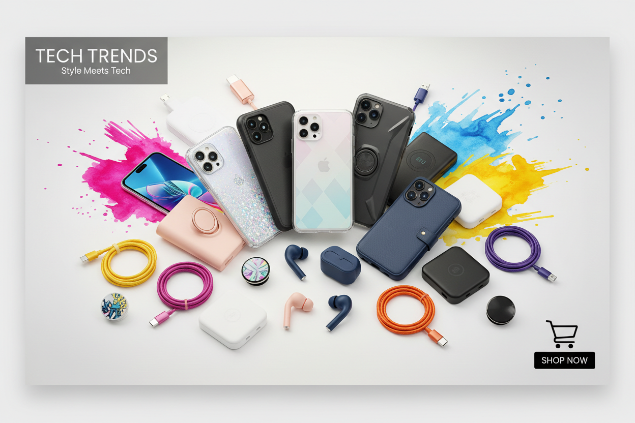 Phone Accessories Wide Banner